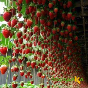 Клубника ампельная Анастасия купить по цене от 370р. в интернет-магазине «Посадика» с доставкой почтой в в Егорьевске и по всей России – [изображение №1].